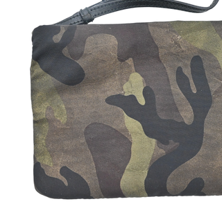PRADA | Camouflage Tessuto Nylon Zip Wristlet Pouch