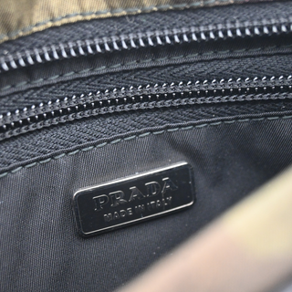 PRADA | Camouflage Tessuto Nylon Zip Wristlet Pouch