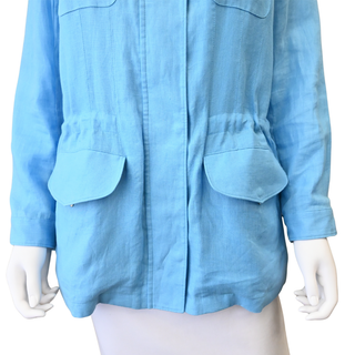 Traveller Lady Field Blue Linen Jacket