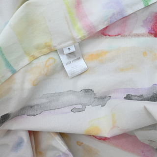 Watercolor Cotton Shirt Dress