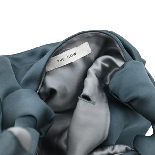 Ascot Dark Teal Satin Top Handle Bag