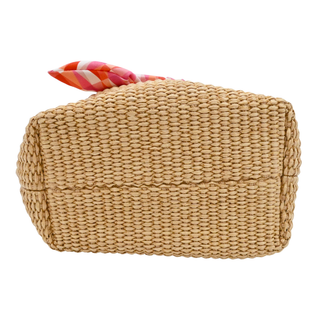 Bon Bon Mini Raffia Woven Bucket Bag