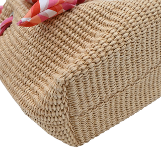 Bon Bon Mini Raffia Woven Bucket Bag