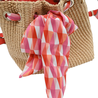Bon Bon Mini Raffia Woven Bucket Bag