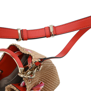 Bon Bon Mini Raffia Woven Bucket Bag