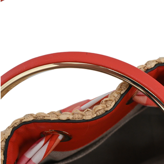 Bon Bon Mini Raffia Woven Bucket Bag