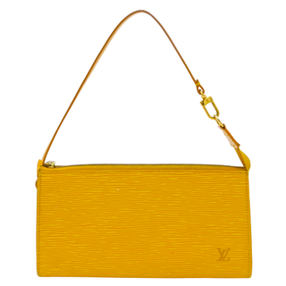 Yellow Epi Leather Pochette Accessoires Shoulder Bag