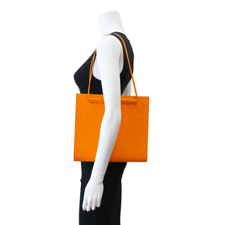 Orange Epi Leather Saint Tropez Shoulder Bag