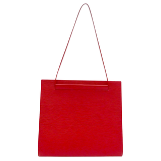 Red Epi Leather Saint Tropez Shoulder Bag