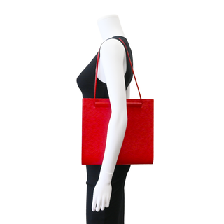 Red Epi Leather Saint Tropez Shoulder Bag