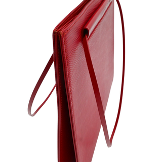 Red Epi Leather Saint Tropez Shoulder Bag