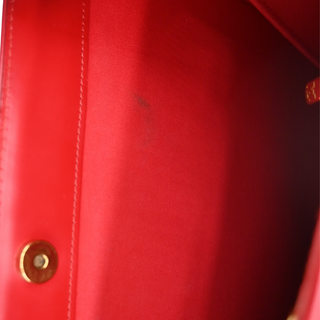 Red Epi Leather Saint Tropez Shoulder Bag