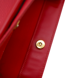 Red Epi Leather Saint Tropez Shoulder Bag