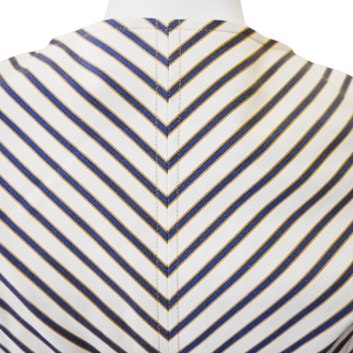 Paneled Striped Twill Top