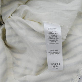 Paneled Striped Twill Top