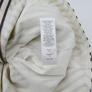 Paneled Striped Twill Top