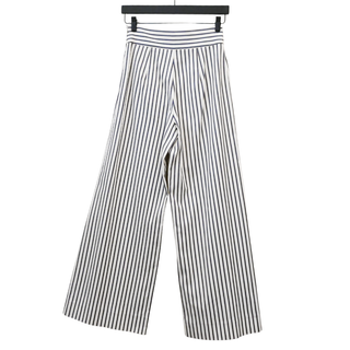 Striped Twill Wide Leg Pants