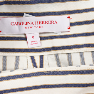 Striped Twill Wide Leg Pants