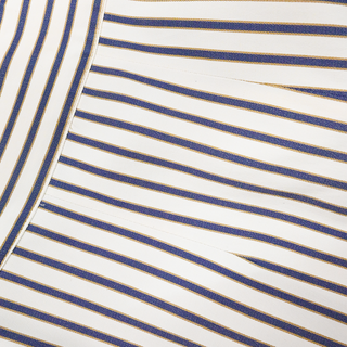 Striped Twill Wide Leg Pants