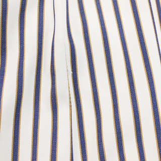 Striped Twill Wide Leg Pants