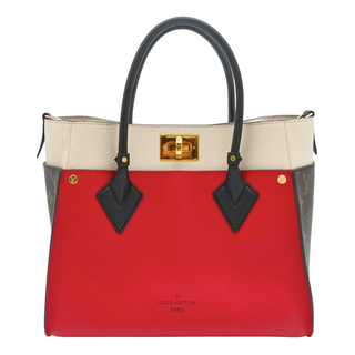 On My Side MM Monogram & Leather Tote Bag