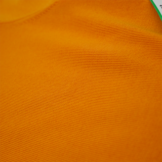 Orange Silk-Blend Polo Shirt