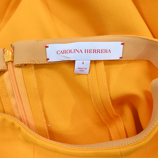 Orange Wool-Blend Trousers