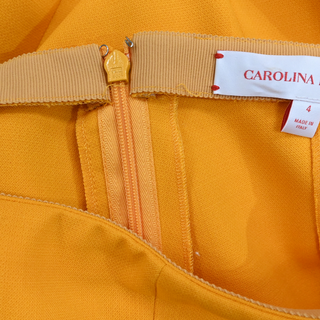 Orange Wool-Blend Trousers