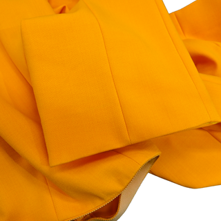 Orange Wool-Blend Trousers