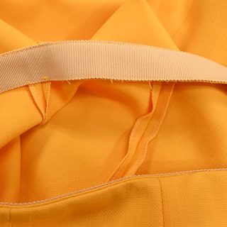 Orange Wool-Blend Trousers