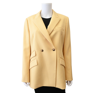 PARTOW | Caleb Custard Wool Double-Breasted Jacket