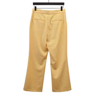 Farah Custard Wool Straight Leg Pants