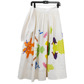 Klecksography Art Print Midi Skirt