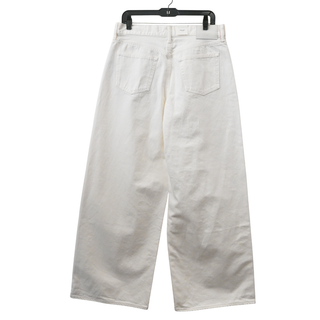 MOUSSY | White Denim Tribeca Super Wide Jeans