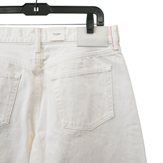 MOUSSY | White Denim Tribeca Super Wide Jeans