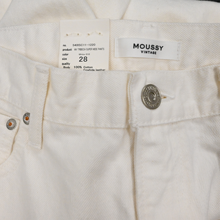 MOUSSY | White Denim Tribeca Super Wide Jeans