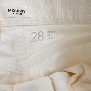 MOUSSY | White Denim Tribeca Super Wide Jeans