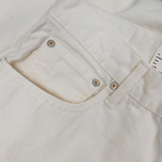 MOUSSY | White Denim Tribeca Super Wide Jeans
