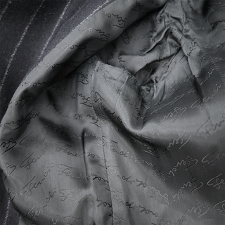FENDI | Black Pinstripe Wool Peplum Blazer Jacket