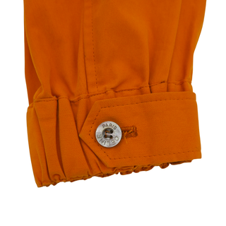 CELINE | Orange "Voile La Mer" Cropped Zip Bomber Jacket