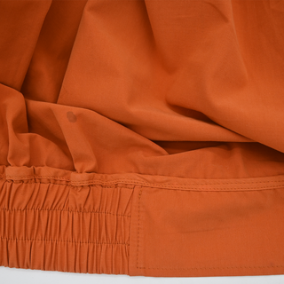 CELINE | Orange "Voile La Mer" Cropped Zip Bomber Jacket