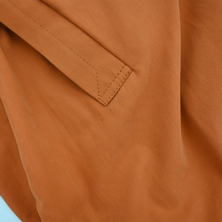 CELINE | Orange "Voile La Mer" Cropped Zip Bomber Jacket