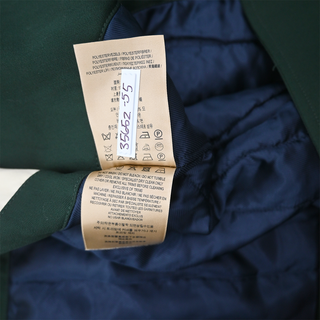 BURBERRY | Dark Green Double-Breasted Trench Coat