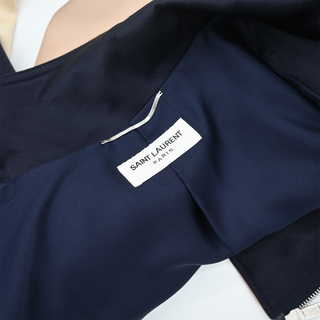 SAINT LAURENT | Colorblock Zip-Front Track Bomber Jacket
