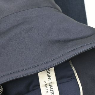 SAINT LAURENT | Colorblock Zip-Front Track Bomber Jacket