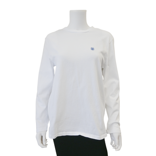 CELINE | White Cotton Jersey Triomphe T-Shirt
