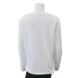 CELINE | White Cotton Jersey Triomphe T-Shirt