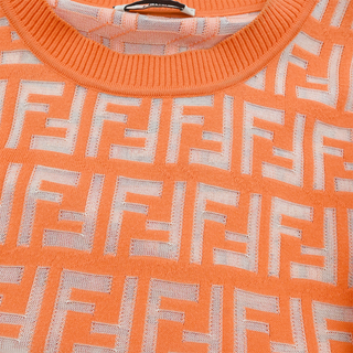 FENDI | Orange FF Jacquard Knit Top