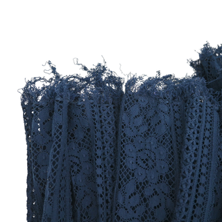 LOEWE | Navy Blue Lace Poplin Dress