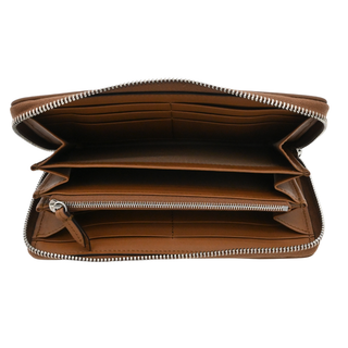 GG Denim Zip Around Wallet